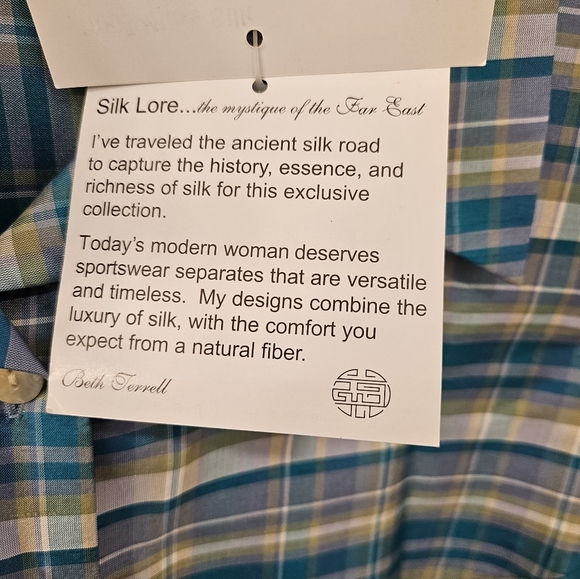 NWT - Silk Shantung "Silk Lore by Beth Terrell" Blouse - Size 1X - Picture 6 of 10
